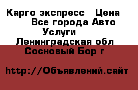 Карго экспресс › Цена ­ 100 - Все города Авто » Услуги   . Ленинградская обл.,Сосновый Бор г.